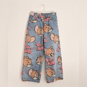 H&M Divided Y2K Tom and Jerry High Waist Jeans